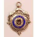 Vintage 1930 Uxbridge and District Football League Junior Cup Fob Medal Sterling Silver F