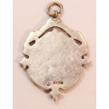 Vintage 1930 Uxbridge and District Football League Junior Cup Fob Medal Sterling Silver F