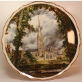 Vintage James Kent Old Foley Pottery  Salisbury Cathedral Decorative Wall Plate