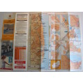 Three Vintage Folded AA Road Maps Durban to EL/PE 1993, Beaufort West to PE, 1995, Port Elizabeth 97