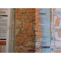 Three Vintage Folded AA Road Maps Durban to EL/PE 1993, Beaufort West to PE, 1995, Port Elizabeth 97
