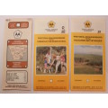 3 x Vintage Folded AA Maps Pretoria-Gaborone `90, Pretoria-Bloemfontein `92, PTA-Richards Bay `93
