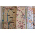 3 x Vintage Folded AA Maps Kimberley-Maseru/Durban `91, PTA/JNB-Durban `92, Durban-EL/PE `91