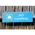 `No Camping` Sign Original Digital Download Stock Photo