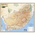 South Africa Provincial Political and Physical Wall Map Centenary Edition 2020 Printed and Laminated