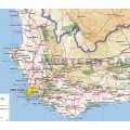 South Africa Provincial Political and Physical Wall Map Centenary Edition 2020 Printed and Laminated