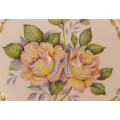 Vintage Crown Staffordshire Plaque First Edition `Peace Rose` JA Bailey Fine Bone China Plate.
