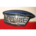 `Triumph Badging On Triumph Scrambler 900 Fuel Tank `Original Digital Download Stock Photo