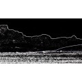 `Table Mountain - Abstract Edges Mono` Original Digital Download Stock Photo