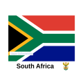 South Africa Flag & Coat Of Arms Digital Download Stock Image