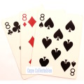 `Playing Cards: Trips, Three Of a Kind, Three Eights` Original Digital Download Stock Photo