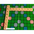 `Scrabble Board Words: Education Learning` Original Digital Download Stock Photo