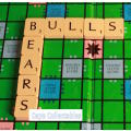 `Scrabble Board Words: Bulls and Bears` Original Digital Download Stock Photo
