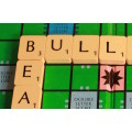 `Scrabble Board Words: Bulls and Bears` Original Digital Download Stock Photo
