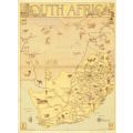 Vintage Railways Map of South Africa 1946 1 x Map Digital Download