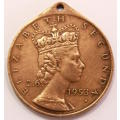 Queen Elizabeth II Coronation Medallion 1953 -Cape Town- XF40 Circulated