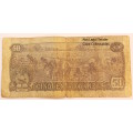 Angola 50 (Cinquenta) Kwanzas Bank Note -No Date Of Independence- (Fine)