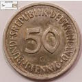 Germany 50 Pfennig Coins 1981 XF40 Circulated