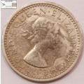 Rhodesia and Nyasaland 3d Three Pence (Tickey) 1962 VF20 Circulated