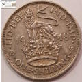 United Kingdom 1 Shilling 1948 Coin XF40 Circulated