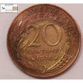 France 20 Centimes 1976 Coin VF20 Circulated
