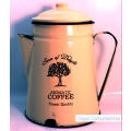 `Coffee Shops: Vintage Enamel Coffee Pot` Original Digital Download Stock Photo