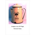 `Coffee Shops: Vintage Enamel Coffee Pot` Original Digital Download Stock Photo