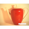 `Coffee Shops- Elegant Red and White Teapot` Original Digital Download Stock Photo