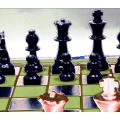`Chess Board with Pieces Abstract` Original Digital Download Stock Photo