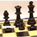 `Chess Board with Pieces Black King and Queen` Original Digital Download Stock Photo