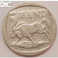 South Africa 5 Rand Coin 2001 Iningizimu Afrika VF20 Circulated