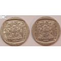 2 x South Africa 5 Rand Coins 1995  (Two Coins) Circulated