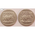 2 x South Africa 5 Rand Coins 1995 (Two Coins) Circulated