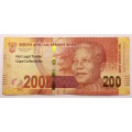 South Africa 200 Rand Nelson Mandela Centenary 1918-2018 SJ Circulated Bank Note (Fine.)