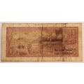 South Africa 1 Rand Bank Note Springbok Watermark de Jongh 1973  Circulated Fine