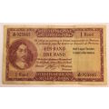 South Africa 1 Rand Bank Note JVR Watermark G Rissik 1962-1965 Very Fine