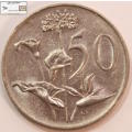 South Africa 50 Cent Coin 1989 Circulated