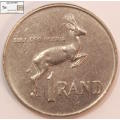 South Africa 1 Rand Coin 1988 XF40 Circulated