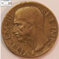 Italy 10 Centesimi 1939 Coin VF20 Circulated