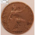 United Kingdom 1/2 Penny 1908 Coin F12 Circulated