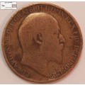 United Kingdom 1/2 Penny 1908 Coin F12 Circulated