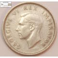 South Africa 6 Pence 1947 Coin Circulated