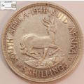 South Africa 5 Shillings 1948 Coin XF40 `Springbok` Circulated
