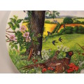 Wedgwood 1987 Bone China Wall Plate `Meadows and Wheatfields` Limited Edition #5767L by Colin Newman