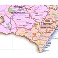 Kwa-Zulu Natal Provincial Map - Printed and Laminated