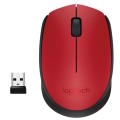 Logitech M171 Wireless Mouse Red With Black Trim