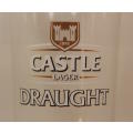 Six Castle Lager Draught 500ml Beer Glasses In Original Box