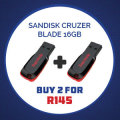 2 x SanDisk Cruzer Blade 16GB USB 2.0 Flash Drive