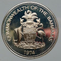 1974FM (P) BAHAMAS UK Queen Elizabeth II (1952-2022) Blue Marlin Fish (Proof Silver) Coin 50 Cents