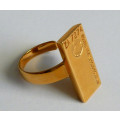 South African Gold Company ~ `Gold Bullion Collection` ~ 24 Karat ~ Gold Bar Ring